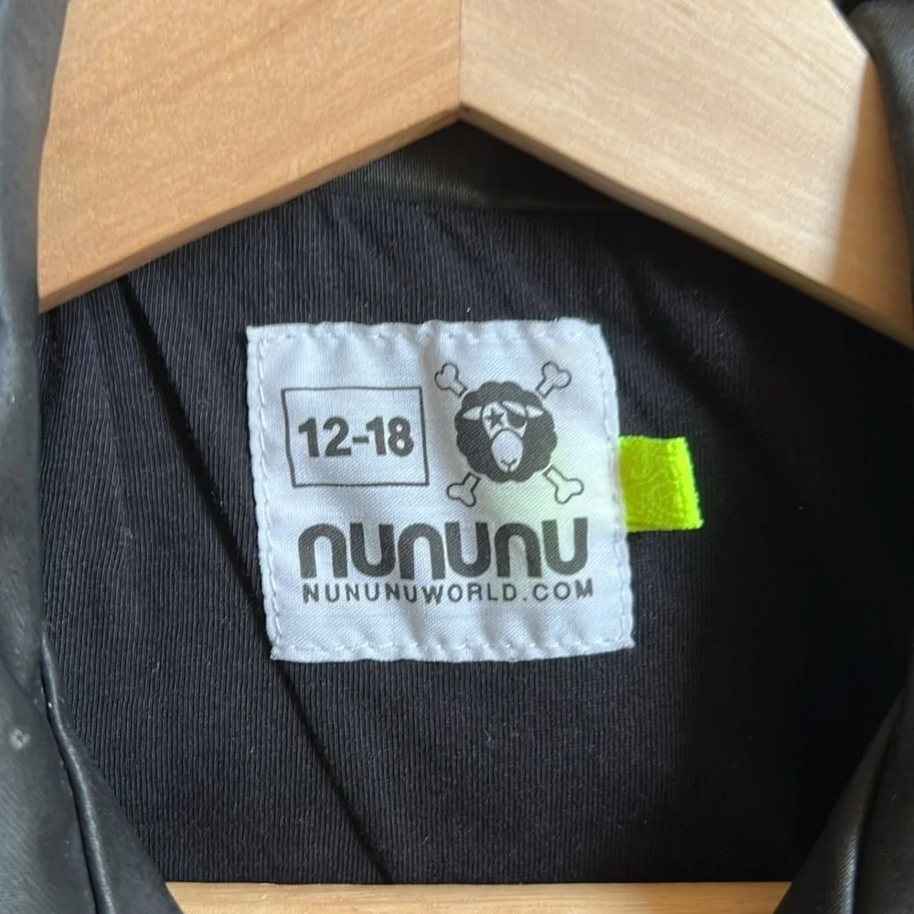 NUNUNU Unisex Baby Black Wax Vest